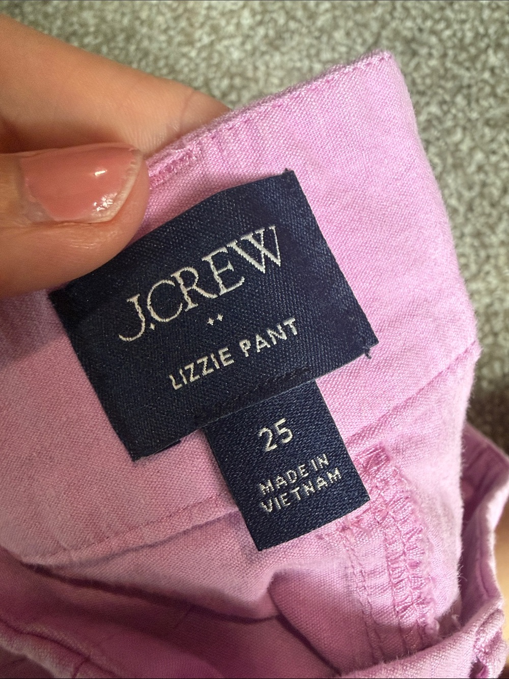 J. Crew Pastel Lilac Wide-Leg Jeans - Picture 2 of 3